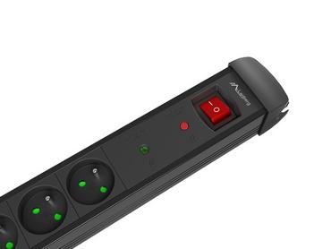 Разклонител Lanberg surge protector sp1 1.5m 5x french outlets black