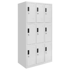 Метален гардероб BTL EL с 9 отделения 185х82х45 см - сниман отстрани, затворен