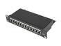 Пач панел Lanberg patch panel 12port 1U 10' CAT.6 shielded, black