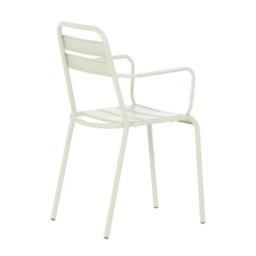 Градински стол ЛУНОРА- сив цвят на метала