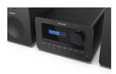 Аудио система Sharp Audio Systems XL-B520D(BK), HI-FI MICRO SYSTEM, 40 (peak), DAB+/DAB and FM radio with RDS, Bluetooth v5.0, CD player, USB MP3 playback, 3.5mm Headphone jack / line-out, wooden speaker, Black