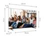 Телевизор Thomson Smart UHD TV 55'; Google TV; 3840 x 2160 (4K UHD), 5000:1, DLED, 60 Hz, DVB-T/T2/C/S/S2, HDR10, Wi-Fi, Bluetooth, LAN, HDMI 2 (2.0) + 2 (2.1), USB 2 (2.0) + 1 (3.0), Side Feet, Black