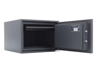 Отворен Метален сейф FRS PMT 30 - сив и празен отвътре