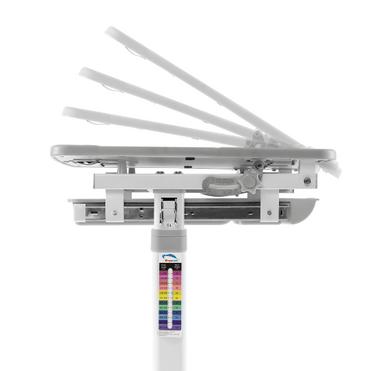 Комплект ученически чин и стол 201 сив