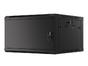 Комуникационен шкаф Lanberg rack cabinet 19' wall-mount 6U/600x600 for self-assembly with metal door black (flat pack)