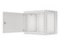 Комуникационен шкаф Lanberg rack cabinet 19' wall-mount 9U/600x450 for self-assembly with metal door grey (flat pack)