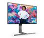 Монитор AOC U27U3CV, 27' Nano IPS WLED, 3840x2160@60Hz, 4ms GtG, 400cd m/2, 1300:1, 50M:1 DCR, Adaptive Sync, FlickerFree, Low Blue Light, 3Wx2, Tilt, Height Adjust, Pivot, Swivel, 2xHDMI, DP, USB hub