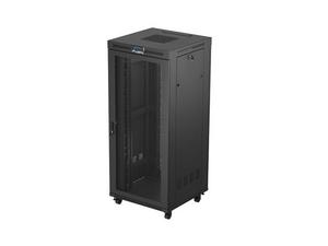 Комуникационен шкаф Lanberg rack cabinet 19' free-standing 37U/600X800 (FLAT PACK) with mesh door LCD black