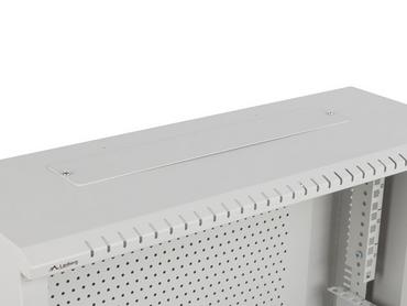Комуникационен шкаф Lanberg rack cabinet 19' wall-mount 4U+3u/540x200 low-profile grey (assembled)