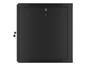 Комуникационен шкаф Lanberg rack cabinet 19' wall-mount 12U/600x600 for self-assembly with metal door black (flat pack)