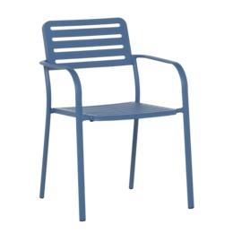 Градински стол ЛАЗУР- тъмносин цвят на метала