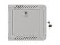 Комуникационен шкаф Lanberg rack cabinet 10' wall-mount 4U/300x300 (flat pack) with glass door grey