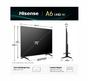 Телевизор Hisense 75' A6Q, 4K Ultra HD 3840x2160, DLED, DFA, Precision Colour, HDR 10+, HLG, Dolby Vision,Light sensor, Smart TV, WiFi, BT, AnyView Cast, Gaming Mode, 1xHDMI2 eArc, 3xHDMI, 2xUSB, LAN, CI+, DVB-T2/C/S2, Black