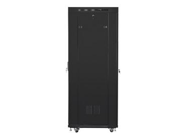 Комуникационен шкаф Lanberg rack cabinet 19' free-standing 37U/600x800 (flat pack) with glass door lcd black v2
