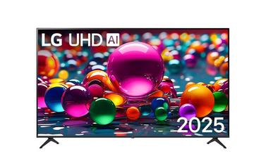 Телевизор LG 86UA75006LA, 86' 4K UltraHD TV 4K (3840x2160), DVB-T2/C/S2, webOS 25 Smart, ThinQ AI, A7 AI, WiFi, HDR10 pro, HLG, ALLM/HGiG, 4K Upscaling, AI Sound pro, Multiple View, HDMI eARC, LAN, USB, Bluetooth, Google Cast, 2 Pole Stand, Black