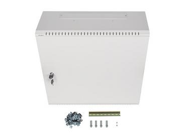 Комуникационен шкаф Lanberg rack cabinet 19' wall-mount 6U+3u/540x200 low-profile grey (assembled)