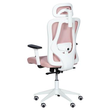 Директорски стол МЕЛИСА-снимка отзад, бяла рамка