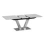 Трапезна маса ДАРИН разтегателна- разтегната, сив цвят
