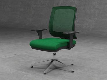 Посетителски стол ДРАЧ RX 04- зелен цвят