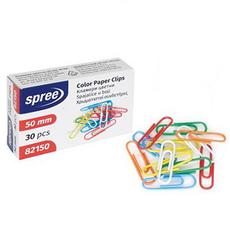 Кламери Spree цветни 50 мм 30 бр