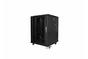Комуникационен шкаф Lanberg rack cabinet 19' free-standing 15U/600x600 (flat pack) black
