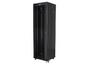 Комуникационен шкаф Lanberg rack cabinet 19' free-standing 42U/600x600 (flat pack) with glass door lcd black v2