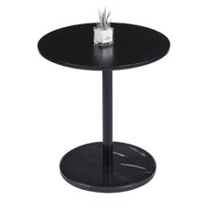 Холна маса СИЯНА- черен цвят, мрамор