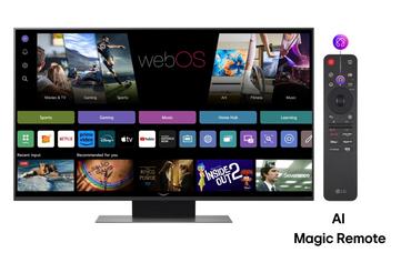Телевизор LG 50QNED86A3C, 50' 4K QNED HDR Smart TV, 3840x2160, 60Hz Native (VRR 144Hz), DVB-T2/C/S2, Alpha 7 AI Processor, HDR 10 PRO, webOS 25 ThinQ, 4K Upscaling, WiFi 5, Dolby Vision, Bluetooth 5.1, AirPlay 2, LAN, CI, HDMI, SPDIF, Stand