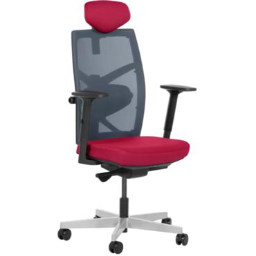 Директорски стол ФРЕДО- червена дамаска