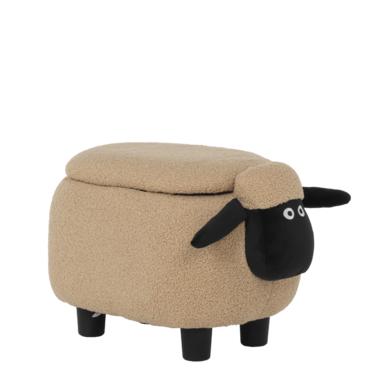 Табуретка детска с ракла овца- кафява