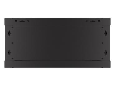 Комуникационен шкаф Lanberg rack cabinet 19' wall-mount 4U/600x450 with perforated door black (flat pack)
