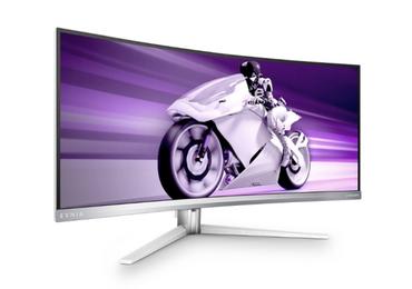 Монитор Philips Evnia 34M2C8600, 34' Curved 1800R, QD-OLED, 3440x1440@175Hz, 0.03ms GtG, 1000cd m/2, 1.000.000:1, Mega Infinity DCR, FlickerFree, Adaptive Sync, LowBlue Mode, 5Wx2+DTS, Tilt, Height Adjust, Swivel, 2xHDMI, DP, USB hub, White