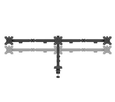 Стойка Neomounts Nero Triple Flat Screen Desk Mount  (phone holder+Quick-fix clamp/grommet)