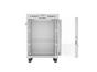 Комуникационен шкаф Lanberg rack cabinet 19' free-standing 15U/600x800 (flat pack) with glass door lcd grey v2