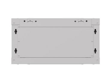 Комуникационен шкаф Lanberg rack cabinet 19' wall-mount 4U/540x350 (flat pack) with glass door grey