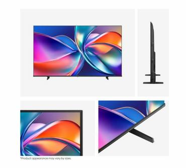 Телевизор Hisense 55' E7Q, 4K Ultra HD 3840x2160, QLED, Quantum Dot, HDR 10+, HLG, Dolby Vision, DTS Virtual X, Smart TV, WiFi, Light Sensor, BT, Anyview Cast, 3xHDMI, 2xUSB, LAN, CI+, DVB-T2/C/S2, Black