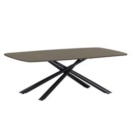 Холна маса БЕНИТА- бежов цвят плот от закалено стъкло