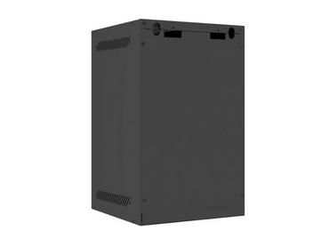 Комуникационен шкаф Lanberg rack cabinet 10' wall-mount 9U / 280x310 for self-assembly (flat pack), black