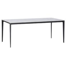 Трапезна маса ДАМЯН- бял плот, черни крака