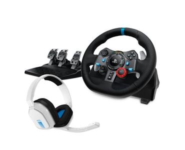 Волан Logitech G29 Driving Force Racing Wheel for PlayStation 5 and PlayStation 4 - Black,  Astro A10, PS5/PS4 - White
