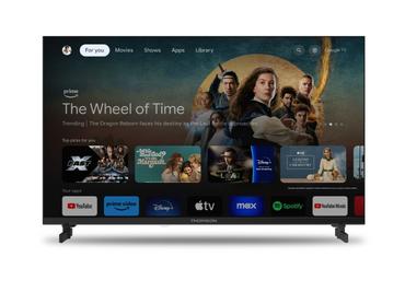 Телевизор Thomson Smart FHD TV 32'; Google TV; 1920 x 1080 (FHD), DLED, 60 Hz, DVB-T/T2/C/S/S2, Wi-Fi, Bluetooth, LAN, HDMI 3 (1.4), USB 2 (2.0), 12 Volt adapter included, Side Feet, Black
