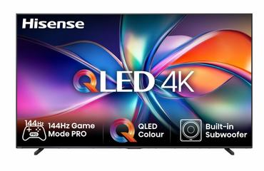 Телевизор Hisense 98' E7Q, 4K Ultra HD 3840x2160, Quantum Dot, 144Hz, Light Sensor,IPS, HDR 10+, HLG, Dolby Vision IQ, Dolby Atmos, Smart TV, WiFi 5GHz, WiFi Direct, BT, Anyview Cast, 4xHDMI, 2xUSB, LAN, CI+, DVB-T2/C/S2, Black