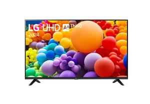 Телевизор LG 43UT73003LA, 43' 4K UltraHD TV 4K (3840 x 2160), DVB-T2/C/S2, webOS 24 Smart TV, ThinQ AI, Alpha 5 AI 4K Gen7, WiFi, HDR10, ALLM/HGiG, AI Upscaling, AI Sound(Virtual 9.1.2 Up-mix), AirPlay, Quick Card, HDMI eARC, CI, LAN, USB, Bluetooth, 2 Po