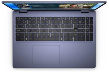 Лаптоп Dell 16 DC16251, Intel Core 7 150U (10 cores, up to 5.4 GHz), 16.0' FHD+(1920x1200) AG 300nits, 32GB, 2x16GB, DDR5, 5200MT/s, 1TB M.2 PCIe, Intel Graphics, Cam, FPR, Wi-Fi 6E, Backlit Kb, Ubuntu, Midnight Blue, Aluminium,3Y PS