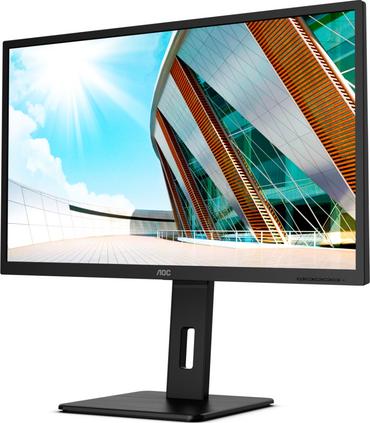 Монитор AOC Q32P2, 31.5' IPS WLED, 2560x1440@75Hz, 4ms GTG, 250cd/m2, 1000:1, 50M:1 DCR, Adaptive Sync, FlickerFree, Low Blue Light, 3Wx2, Tilt, Height Adjust, Pivot, Swivel, 2xHDMI, DP, USB hub