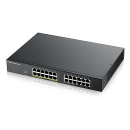 Комутатор Zyxel GS1900-24, 24-port GbE L2, 12 Port PoE Smart Switch, rackmount, 130 Watt