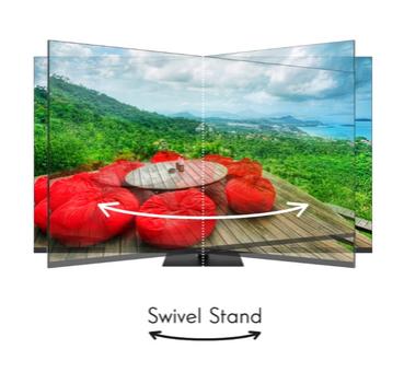 Телевизор Thomson Smart UHD TV 55'; Google TV; 3840 x 2160 (4K UHD), 4000:1, DLED, 60 Hz, DVB-T/T2/C/S/S2, HDR10, Wi-Fi, Bluetooth, LAN, HDMI 2 (2.0) + 2 (2.1), USB 2 (2.0) + 1 (3.0),Central Swivel Stand, Black