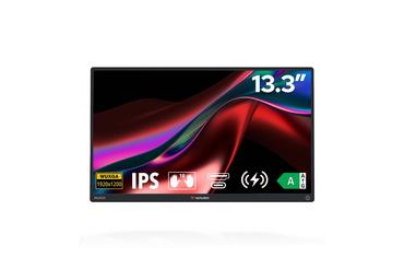 Монитор Verbatim Portable 13.3'  WUXGA Touch Monitor ALU with Wireless Power Supply incl. Power Bank 5000mAh
