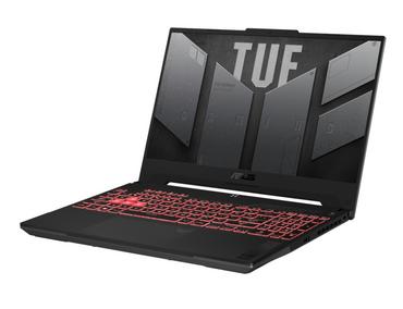 Лаптоп Asus TUF A15 FA507NU-LP116,AMD Ryzen5 7535HS/H,15.6' FHD (1920x1080)144 Hz,16GB DDR5 4800(2*8),1TB M.2 SSD,RTX 4050 4GB GDDR6,Wi-Fi 6(802.11ax),Backlit Chiclet Keyboard 1-Zone RGB, no OS, Graphite Black