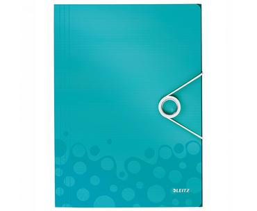 Папка с ластик и 3 капака Leitz WOW тюркоаз